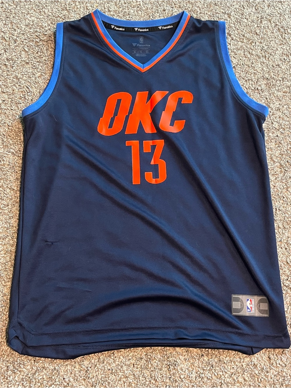 2018 NBA Fanatics OKC Thunder Paul George Jersey Youth XL (18/20)